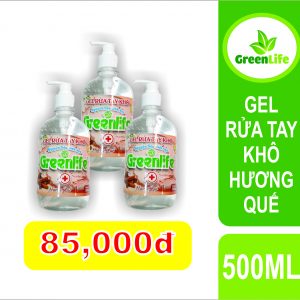 Nước rửa tay khô hương quế Greenlife 500ml