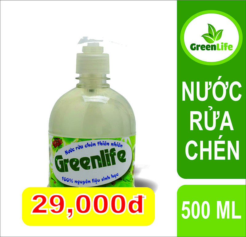 Nước rửa chén thiên nhiên Greenlife